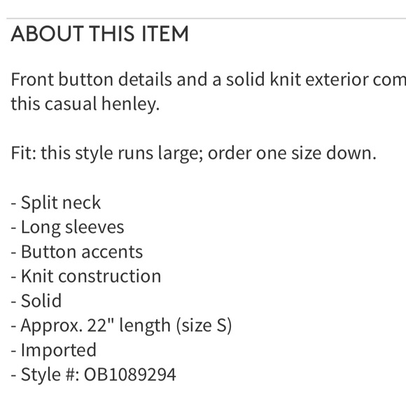 Free people Henley in blue NWT size M or L - Picture 5 of 5